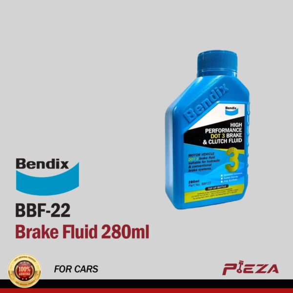 BENDIX BBF-22 Dot 3 Fully Synthetic Brake Fluid 280ml