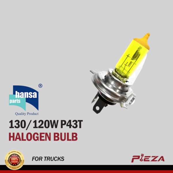 HANSA 60/55W = 130/120W P43T ALL WEATHER HALOGEN BULB