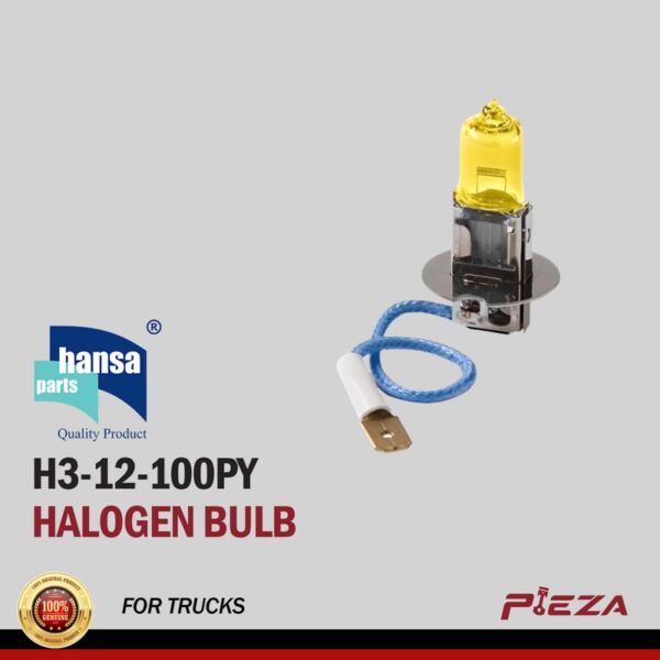 HANSA H3-12-100PY PURE YELLOW HALOGEN BULB