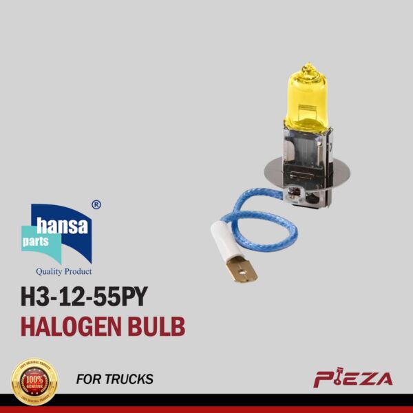 HANSA H3-12-55PY PURE YELLOW HALOGEN BULB