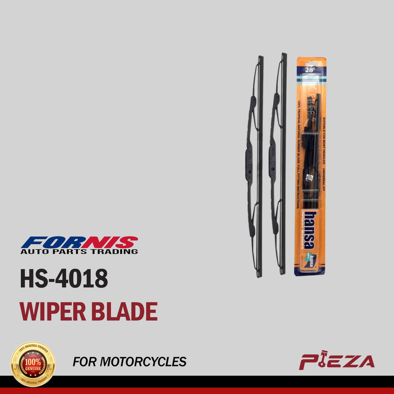 HANSA HS-4018 UNIVERSAL WIPER BLADE W/ HOOK TYPE ADAPTER ONLY 2PCS/SET