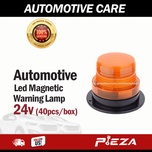 LED MAGNETIC (AMBER) WARNING LAMP 40 per box (24V ONLY)