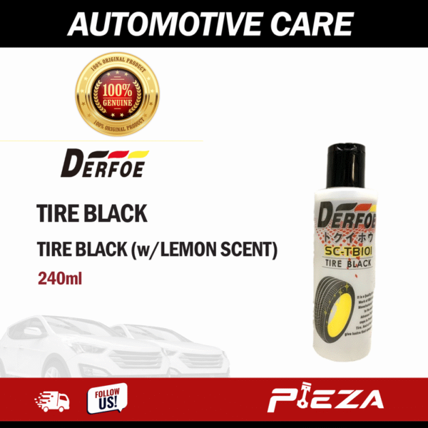 TIRE BLACK 240ml (w/ LEMON SCENT)