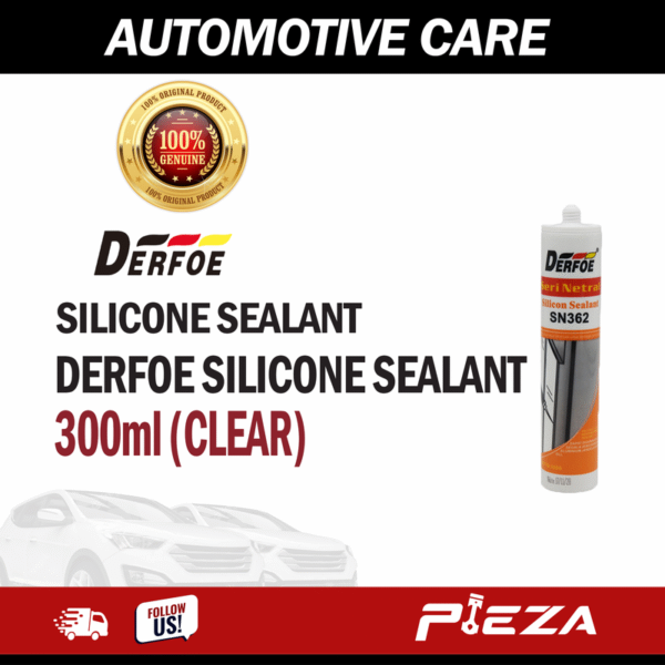 DERFOE SILICONE SEALANT 300ml CLEAR