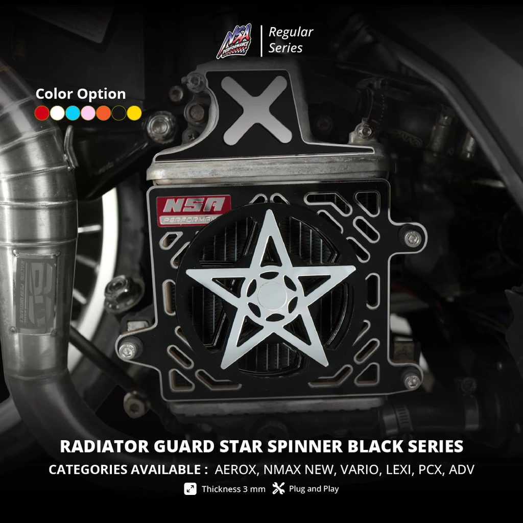 NSA COVER RADIATOR SPINNER STAR BLACK SERIES - Image 3