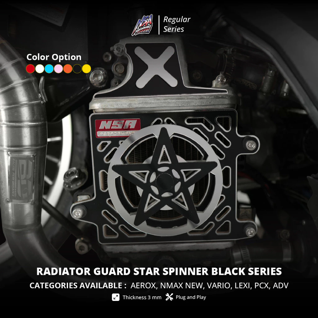 NSA COVER RADIATOR SPINNER STAR BLACK SERIES - Image 2