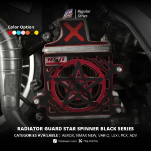 NSA COVER RADIATOR SPINNER STAR BLACK SERIES