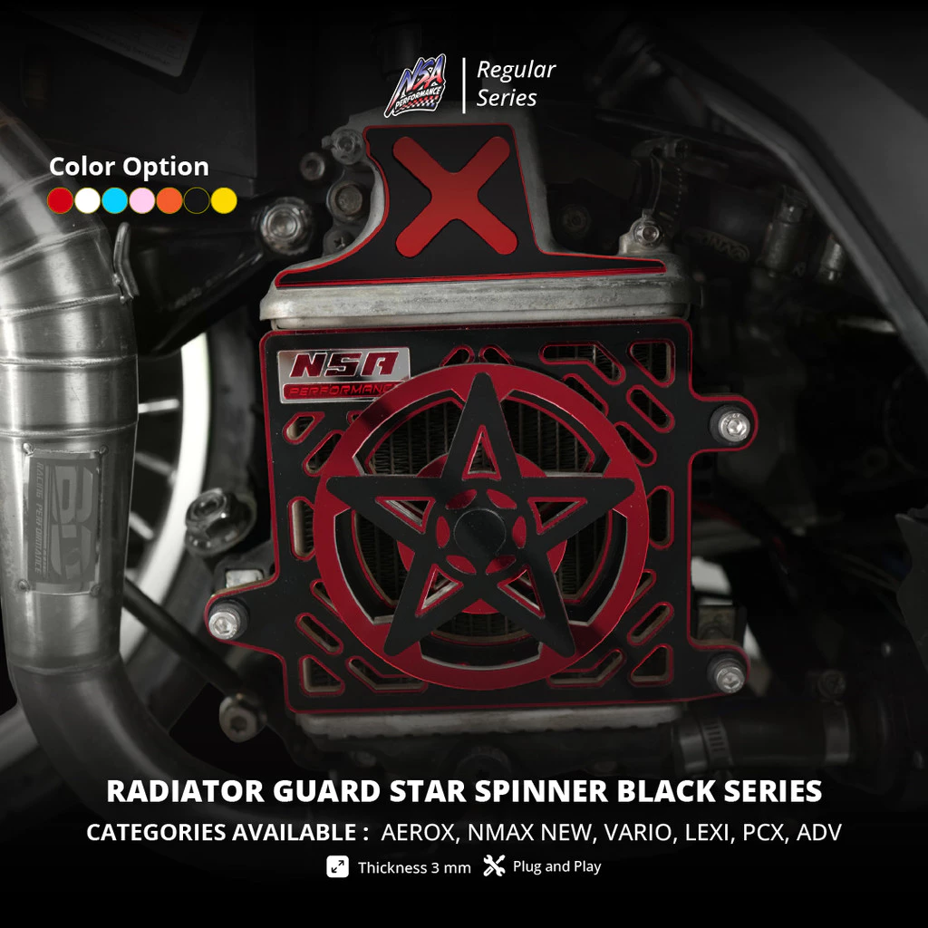 NSA COVER RADIATOR SPINNER STAR BLACK SERIES